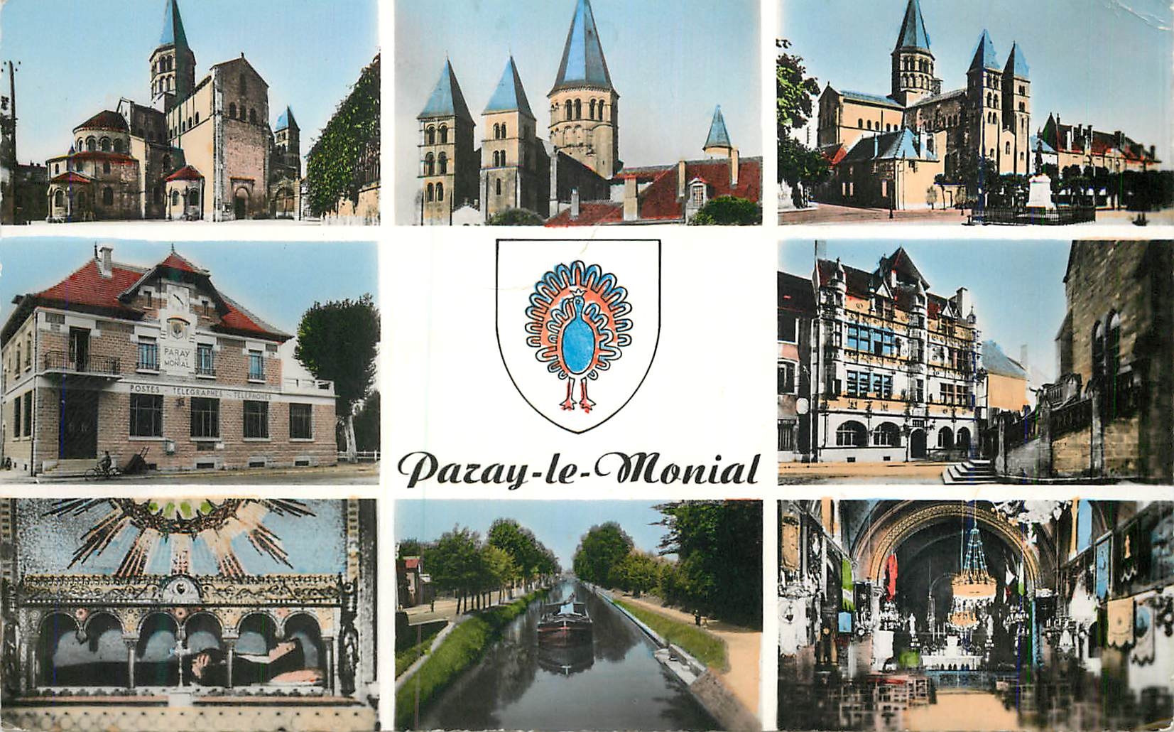 Pazay-le-Monial — vue panoramique et monuments — éditeur inconnu, n° de série 1591