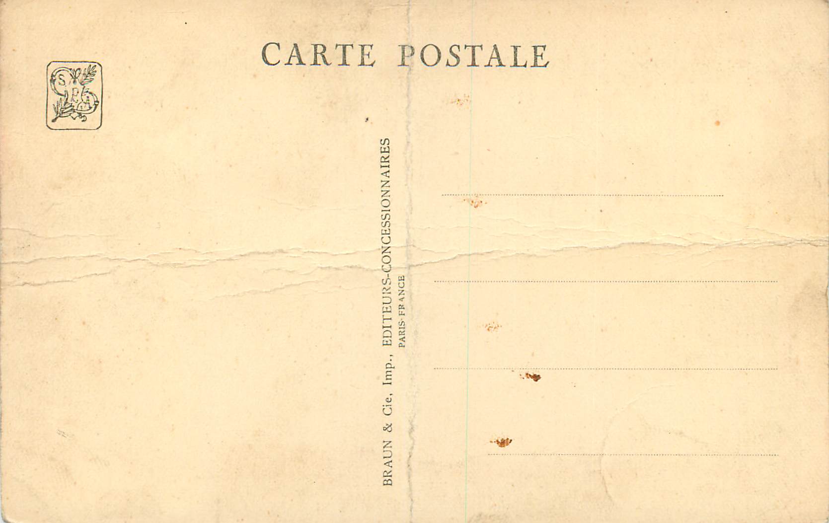 CPA Paris Exposition Coloniale Internationale — Back