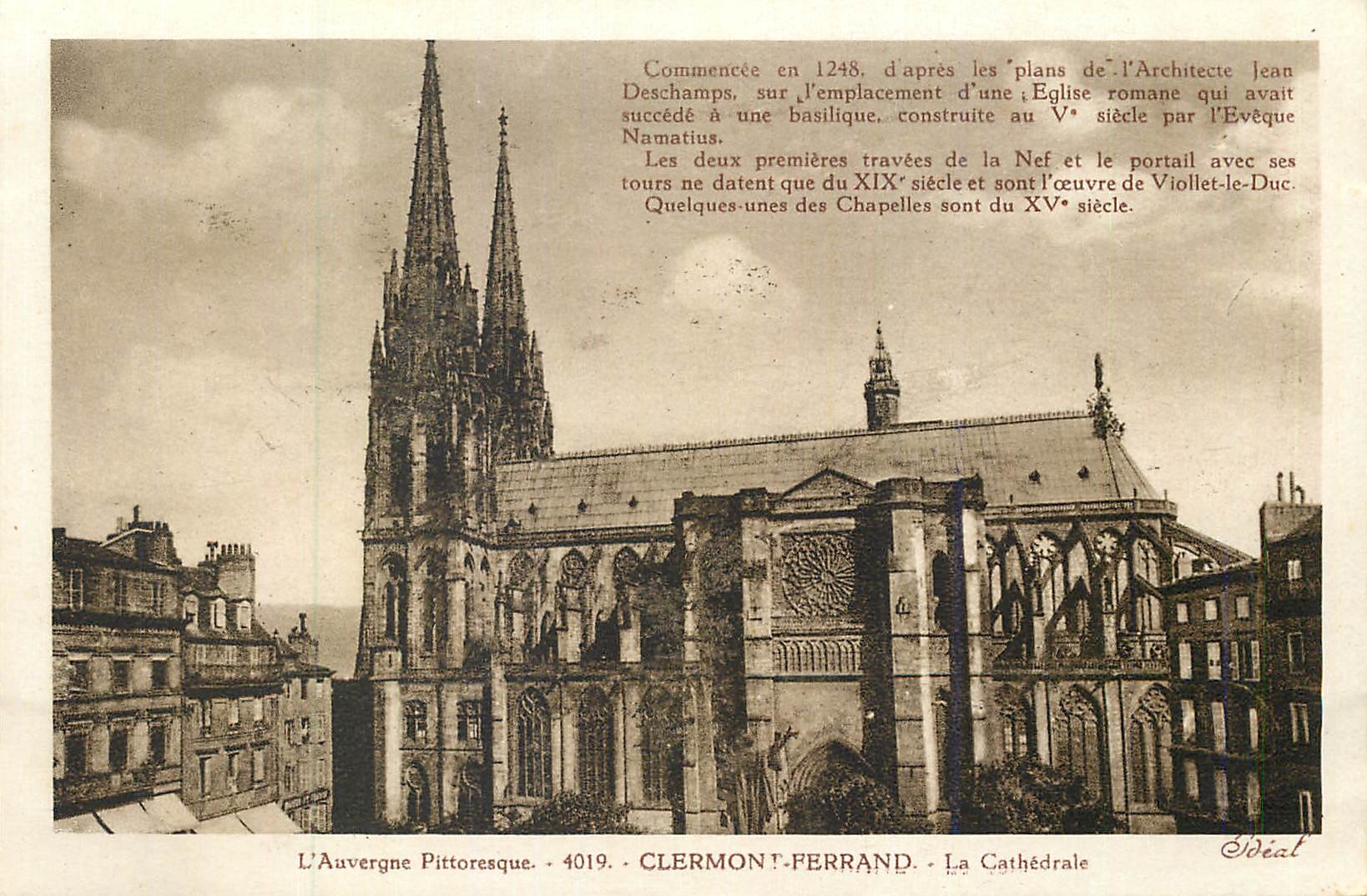 Clermont-Ferrand — La Cathédrale — Éditeur Ideal, n° 4019