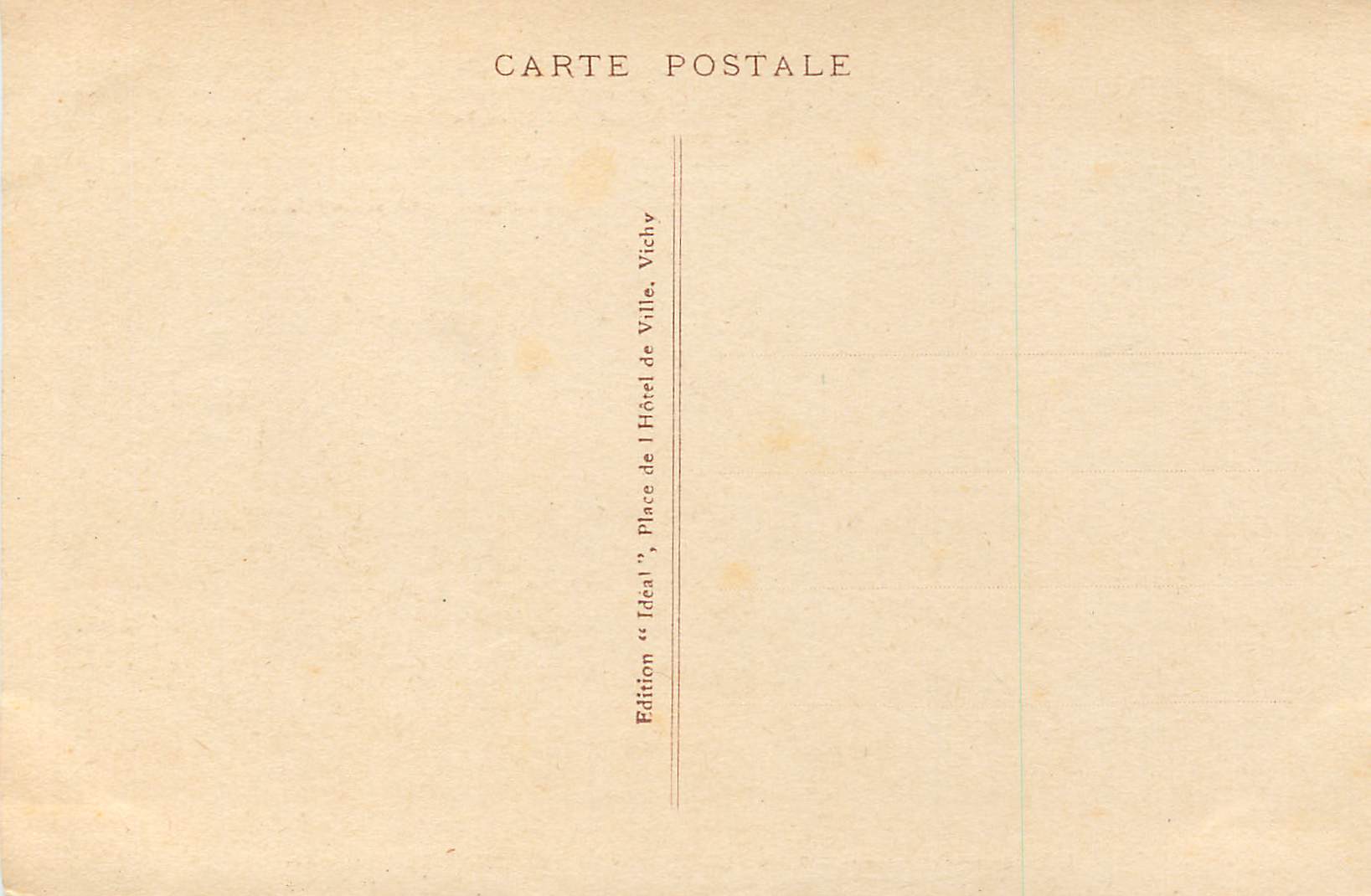 Clermont-Ferrand — La Cathédrale — Éditeur Ideal, n° 4019 — Rückseite