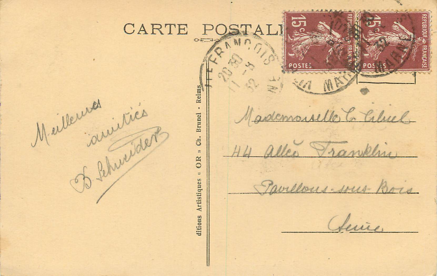CPA Bar le Duc Pittoresque la Caisse d'Epargne — Rückseite