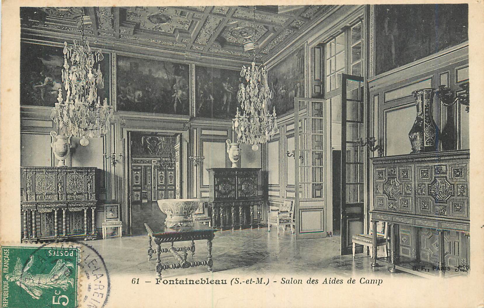 Fontainebleau (S.-et-M.) — Salon des Aides de Camp — Éditeur P. Fi. Paris