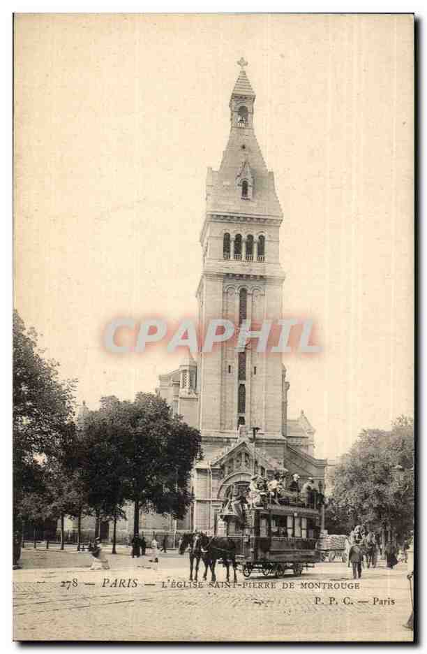 Paris(14) Cheval- L'Eglise St-Pierre de Montrouge-St Pierre of Montrouge Church - CPA
