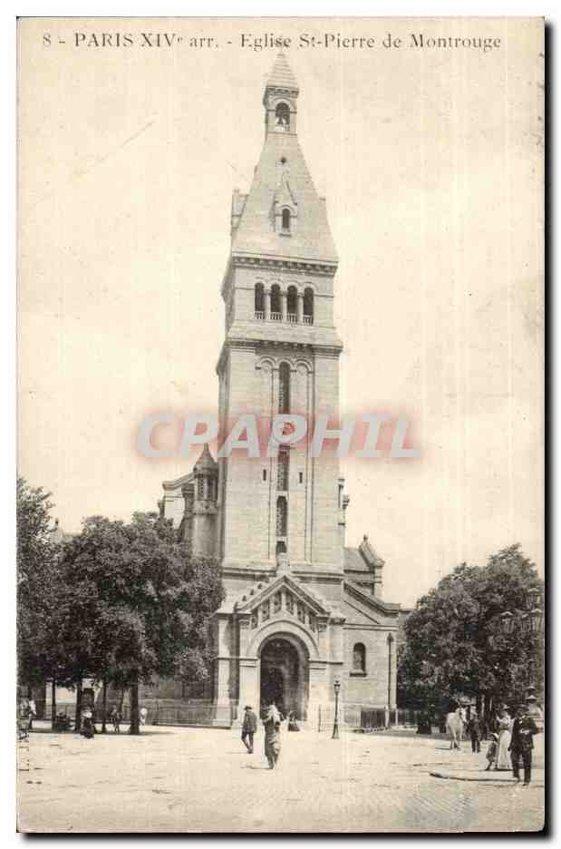 Paris(14) L'Eglise St-Pierre de Montrouge-St Pierre of Montrouge Church - CPA