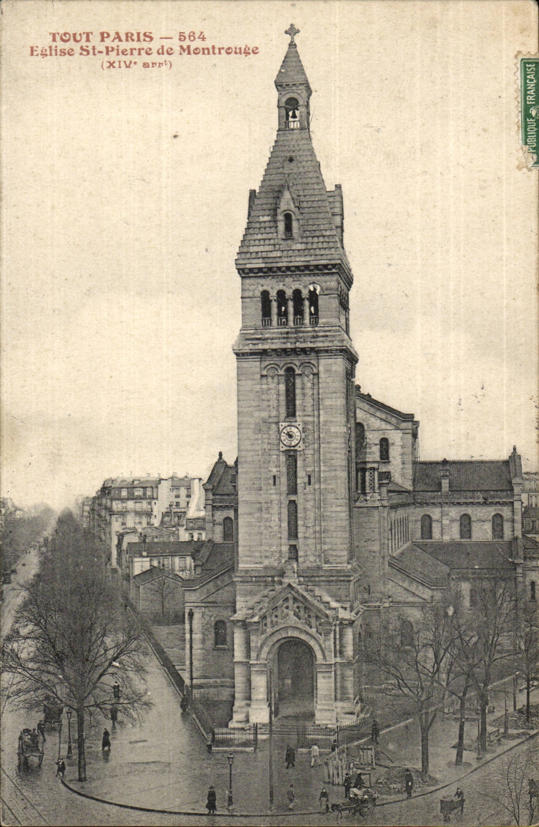 Paris(14) L'Eglise St-Pierre de Montrouge-St Pierre of Montrouge Church - CPA