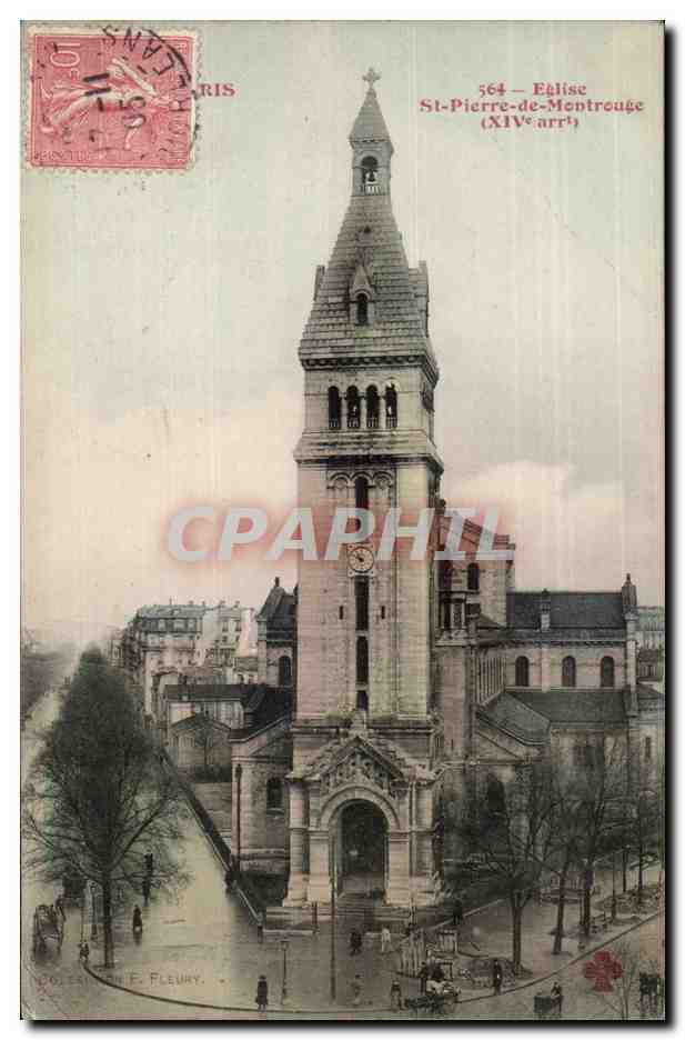 Paris(14) L'Eglise St-Pierre de Montrouge-St Pierre of Montrouge Church - CPA