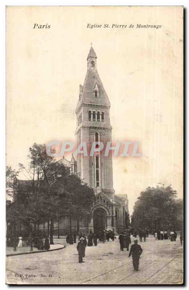Paris(14) L'Eglise St-Pierre de Montrouge-St Pierre of Montrouge Church - CPA