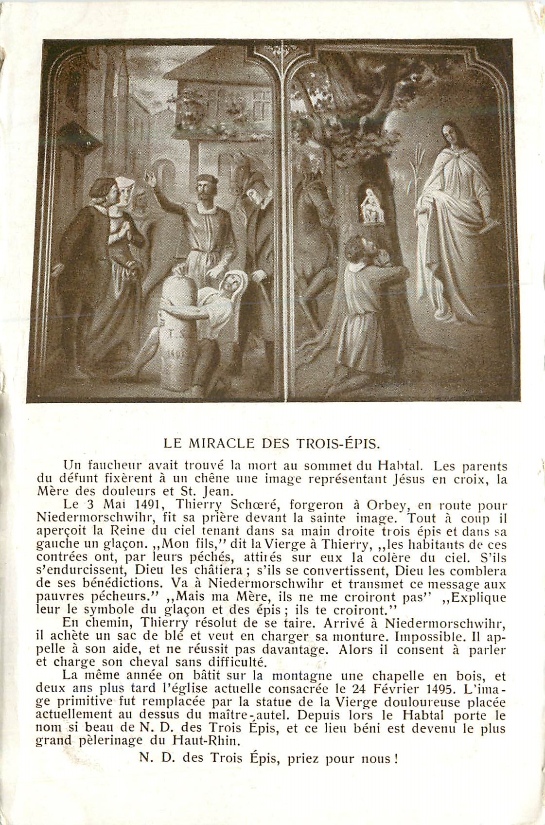CPA Le Miracle des Trois Epis La mort