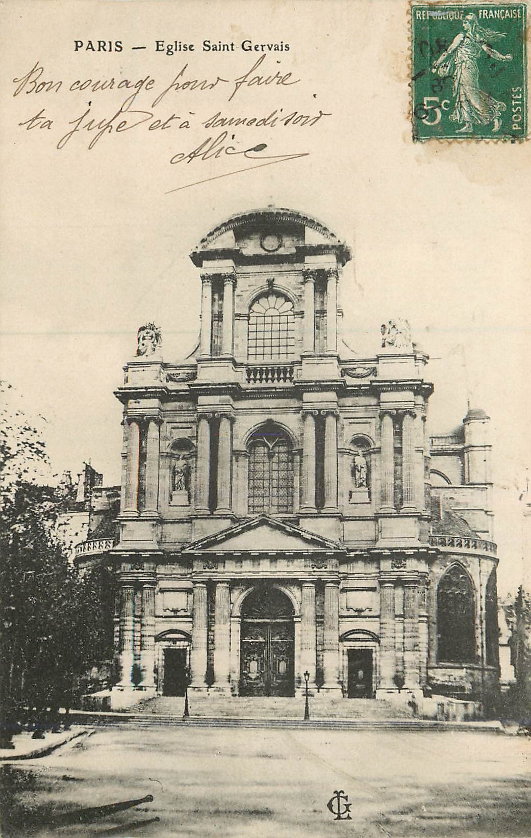 CPA Paris Eglise Saint Gervais