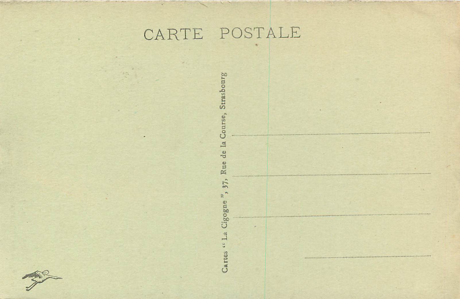 CPA Colmar Portail de L'Eglise Dominicaine — Rückseite
