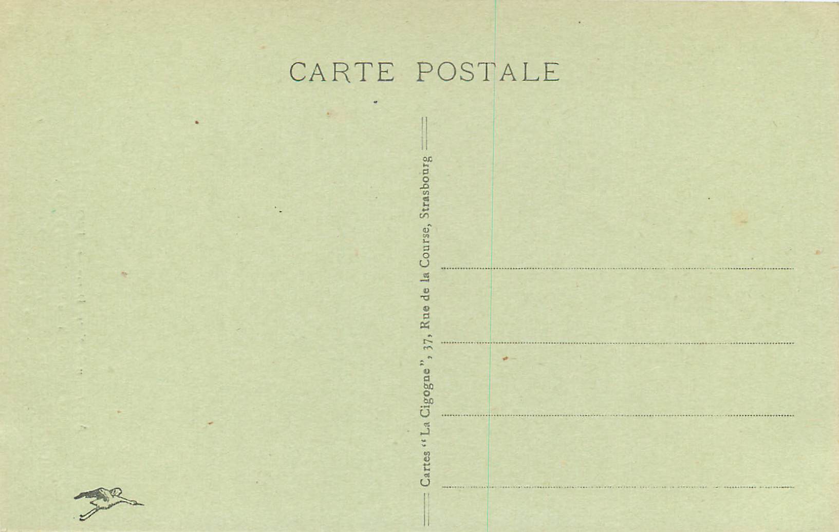 CPA Apparition de Notre Dame des Trois Epis au Forgeron Thierry Schoere d'Orbey sur la Montagne du Habthal Commune d'Amm — Rückseite