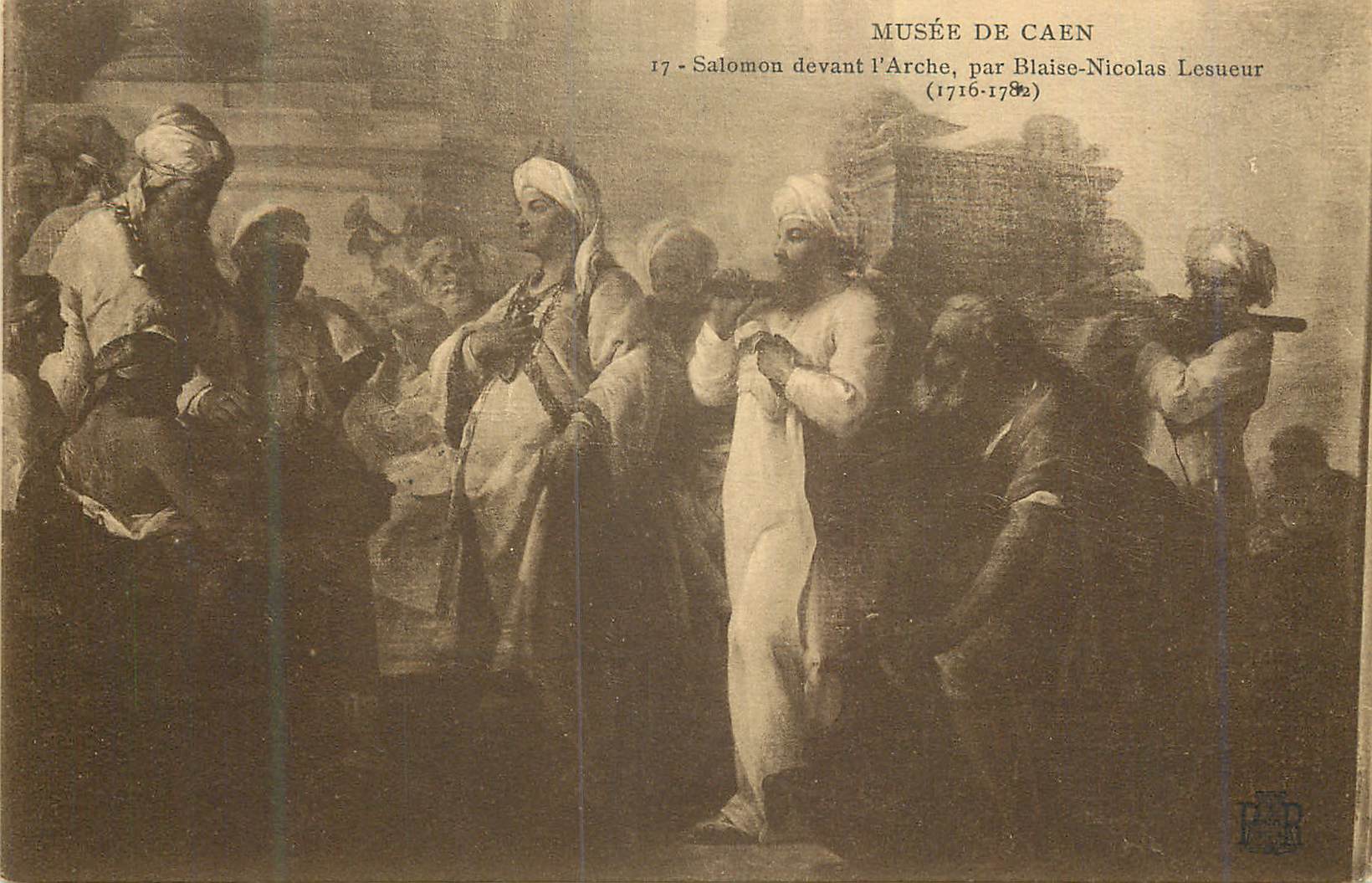 CPA Musee de Caen Salomon devant l'Arche par Blaise Nicolas Lesueur (1716 1782)
