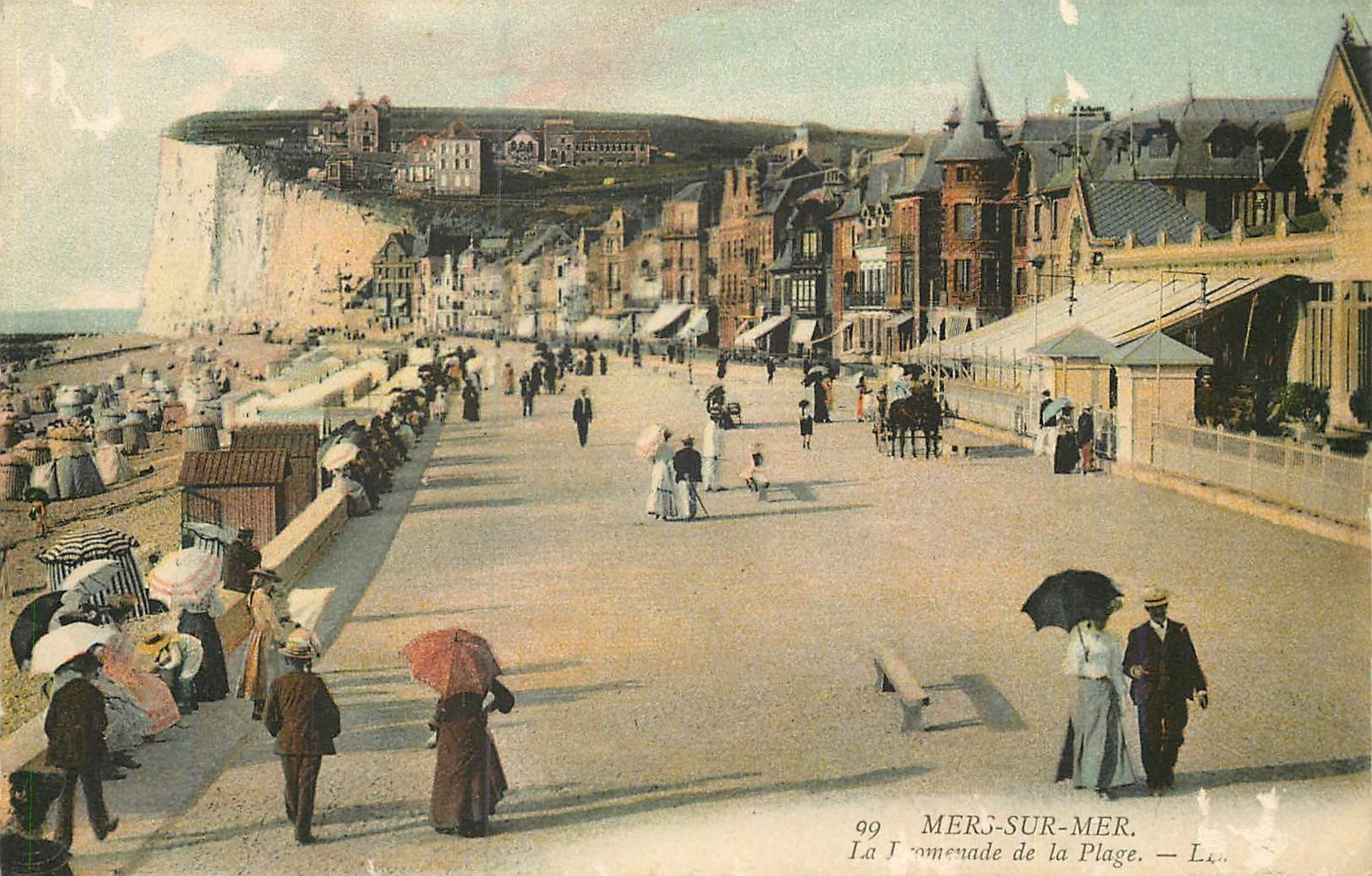 CPA Mers Sur Mer La Promenade de la Plage