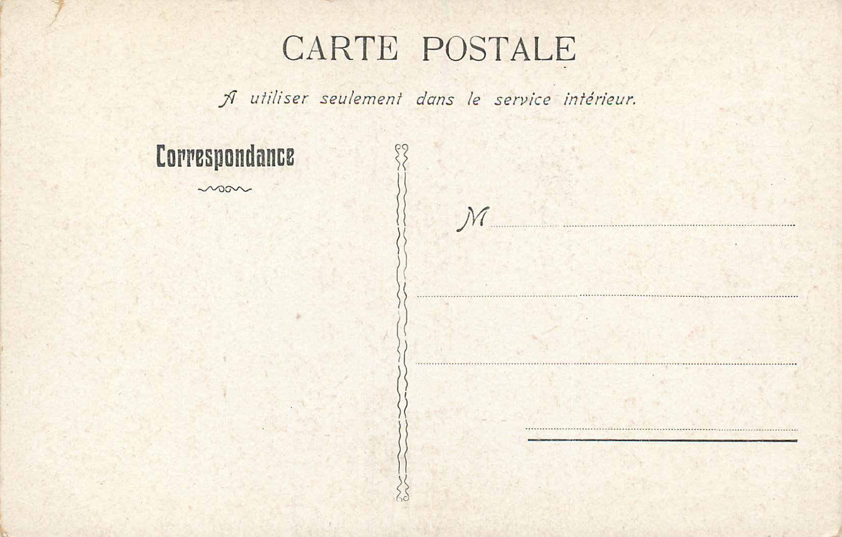 CPA Foret — Verso