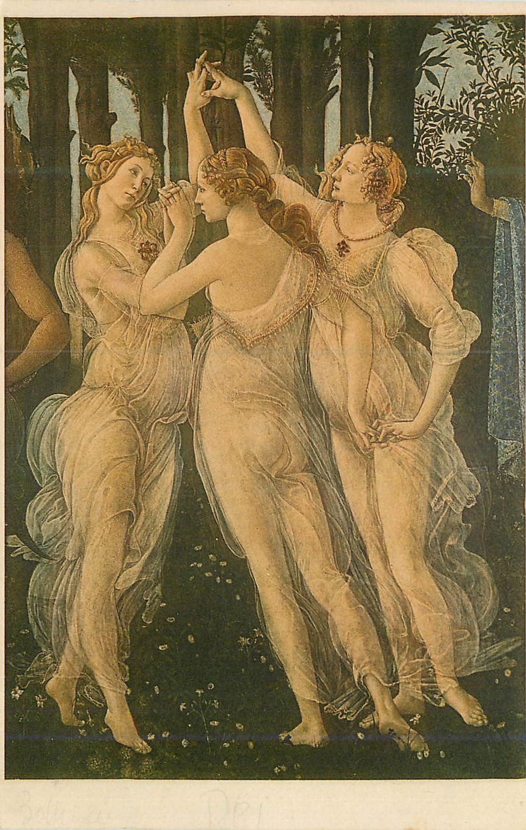CPA La Primavera (Dettaglio) Sandro Butticelli (1447 1510) Galleria Uffizi Firenze