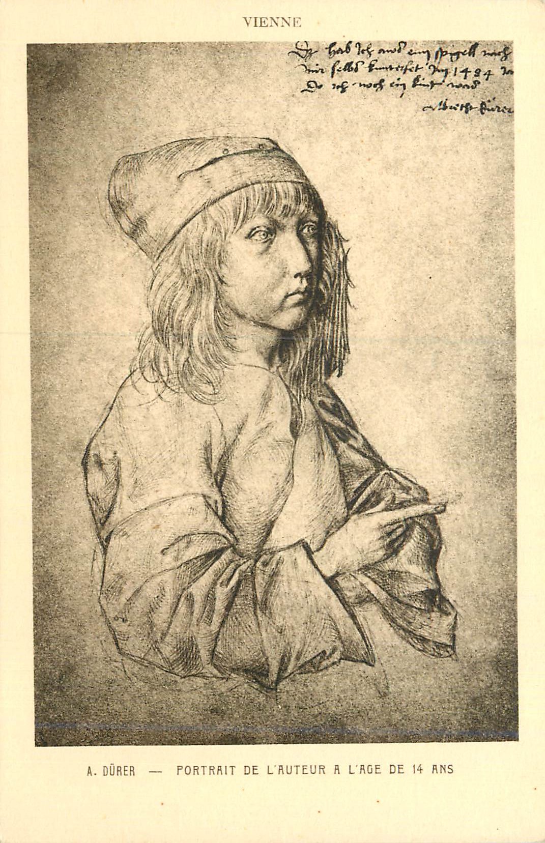 A. DÜRER — Portrait de l'auteur à l'âge de 14 ans — Braun & Cie, Paris