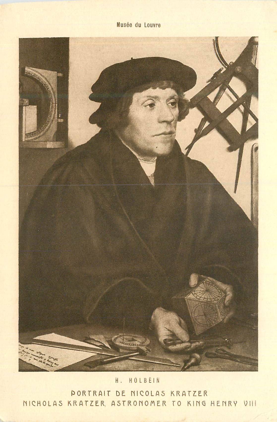 CPA Musee du Louvre H Holbein Portrait de Nicolas Kratzer