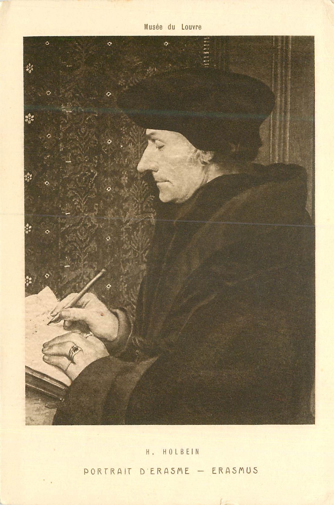 CPA Musee du Louvre H Holbein Portrait D'Erasme