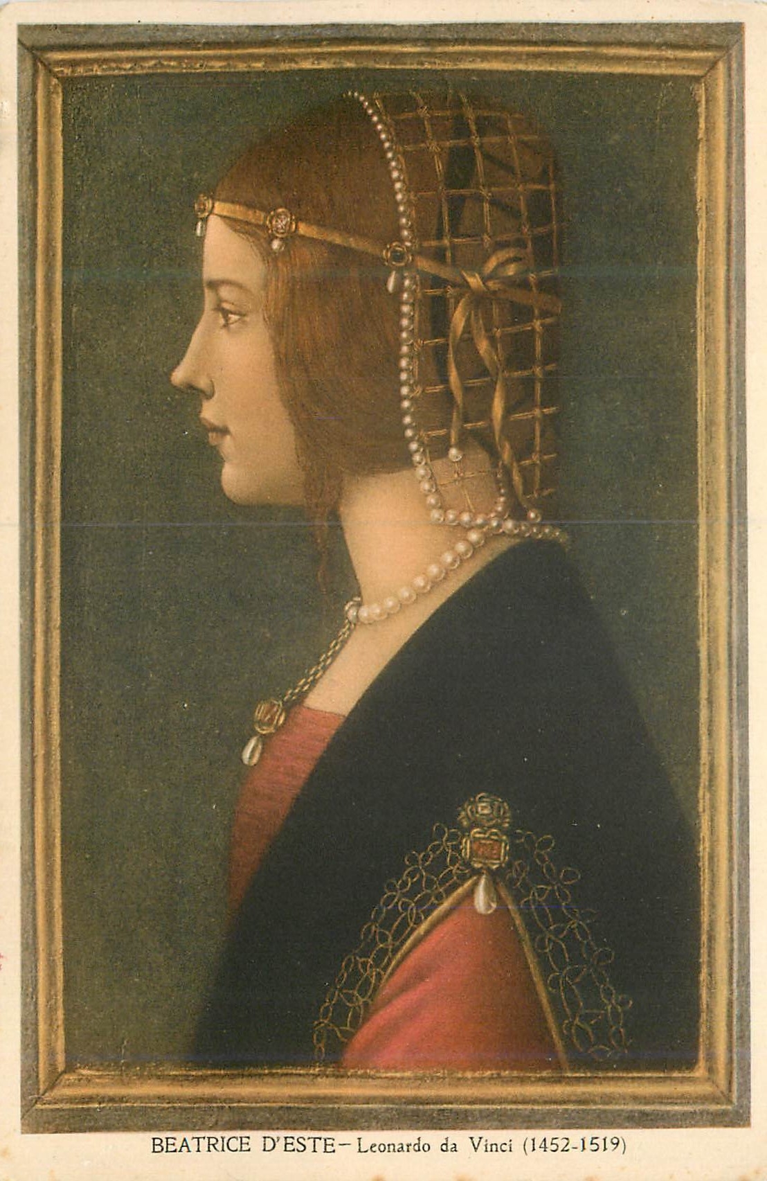 CPA Beatrice D'Este Leonardo da Vinci (1452 1519)