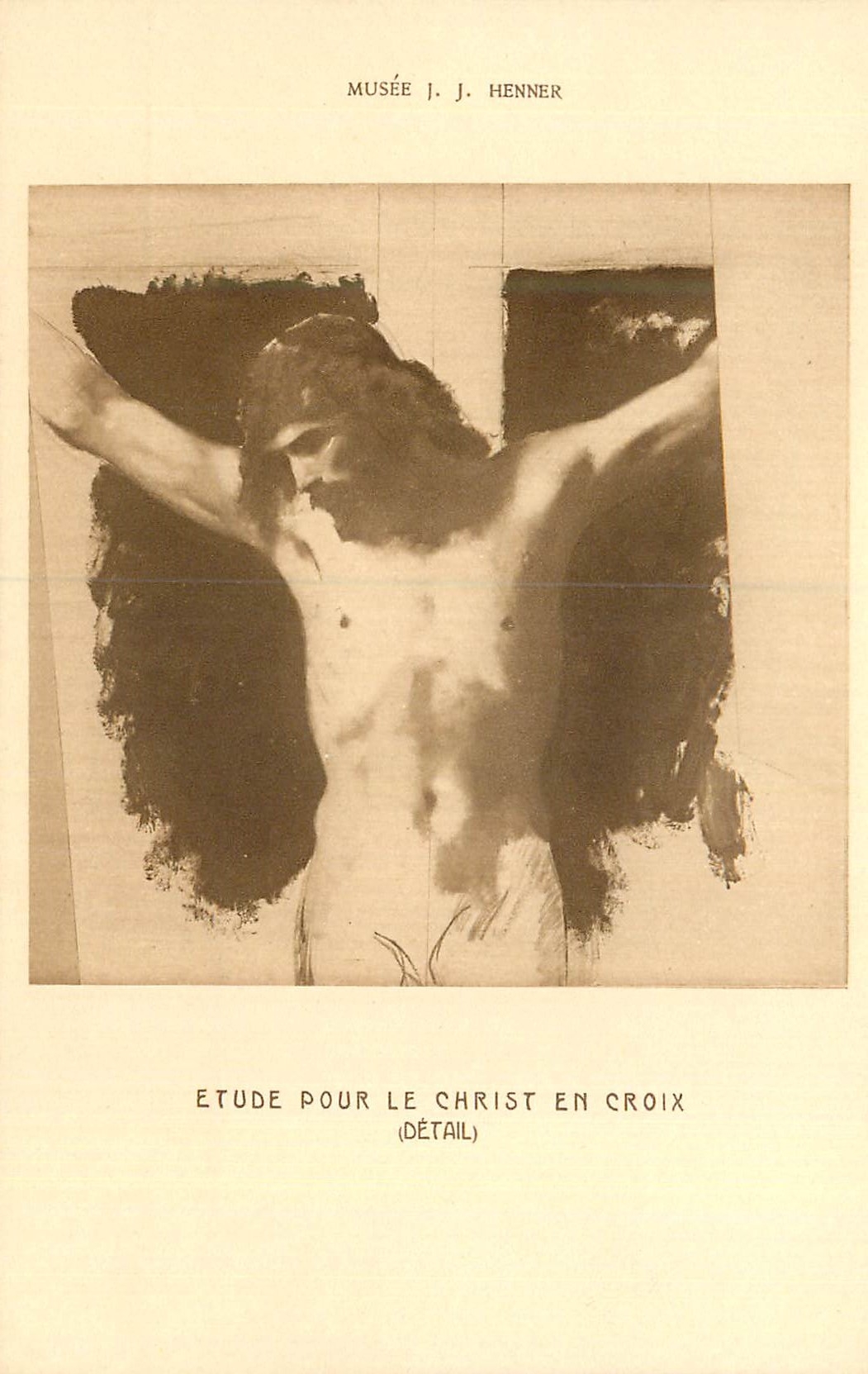 CPA Musee J J Henner Etude pour le Christ en Croix
