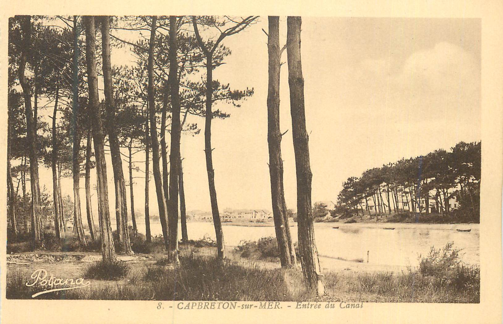 CPA Capbreton sur Mer Entree du Canal