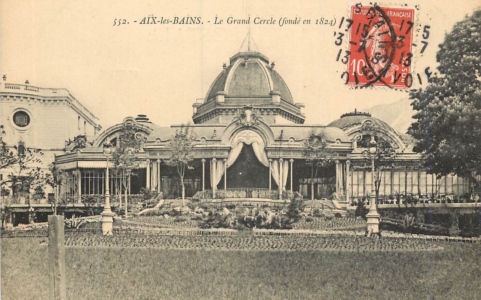 CPA Aix les Bains Le Grand Cercle(fonde en 1824)