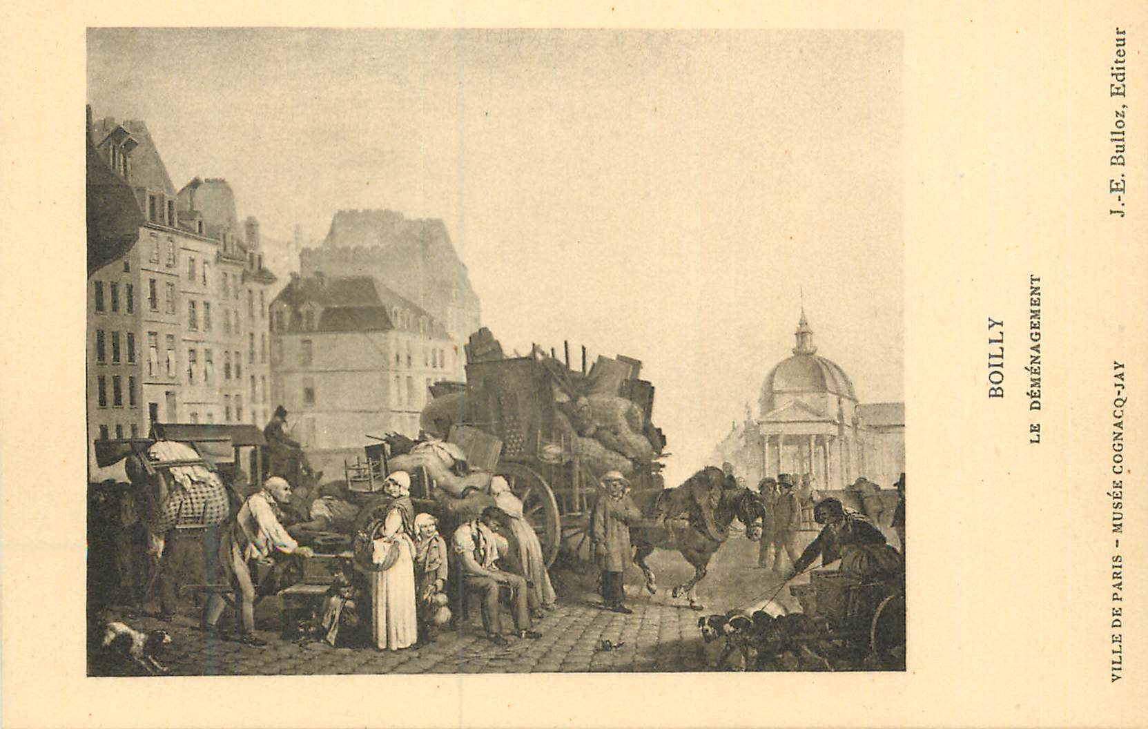 CPA Boilly Le Demenagement Ville de Paris Musee Cognaco Jay