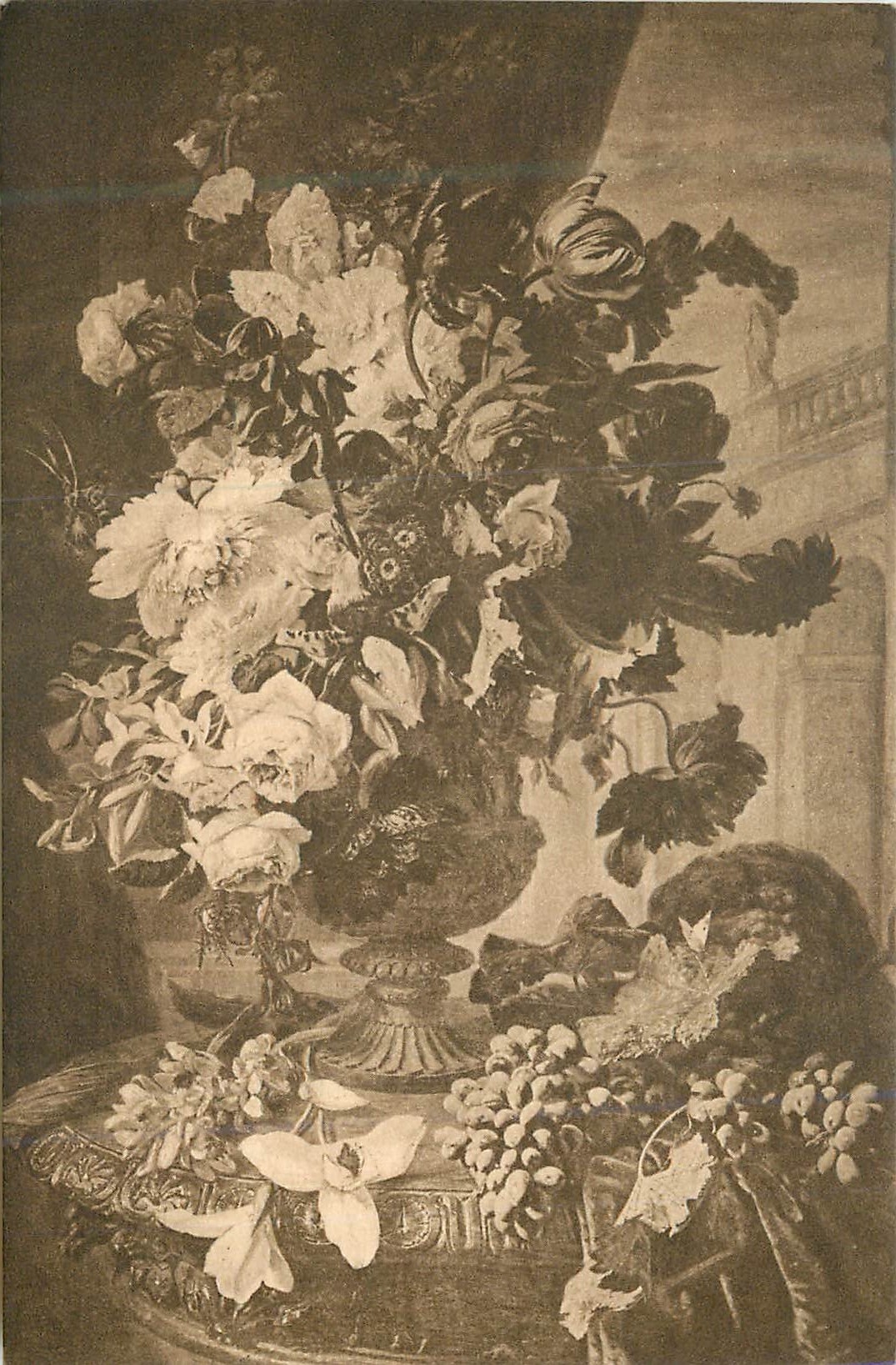 CPA Musee Pescatore Luxembourg Saint Jean Simon Tableau de Fleurs