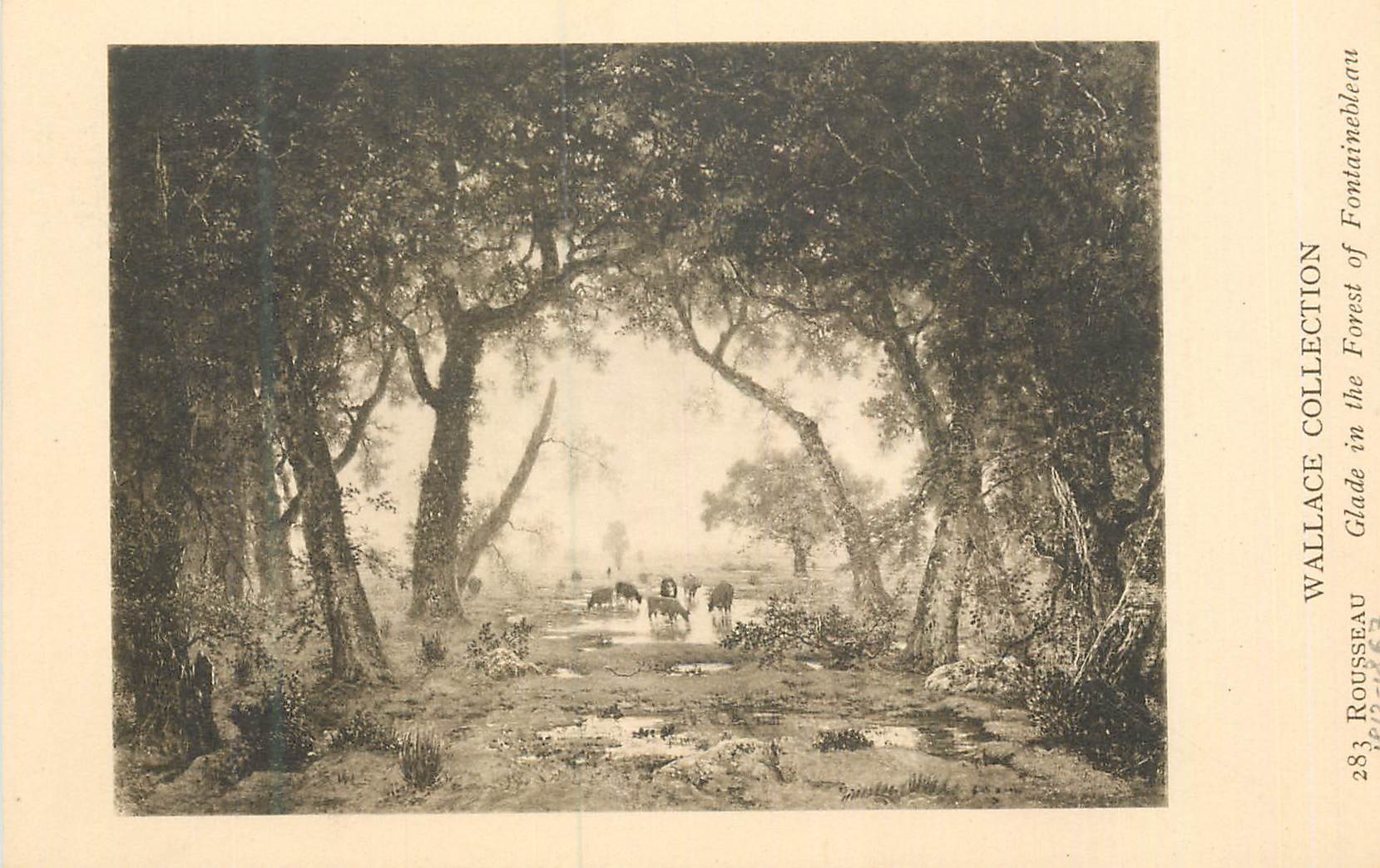CPA Vallace Collection Rousseau Glade in the Forest of Fontainebleau