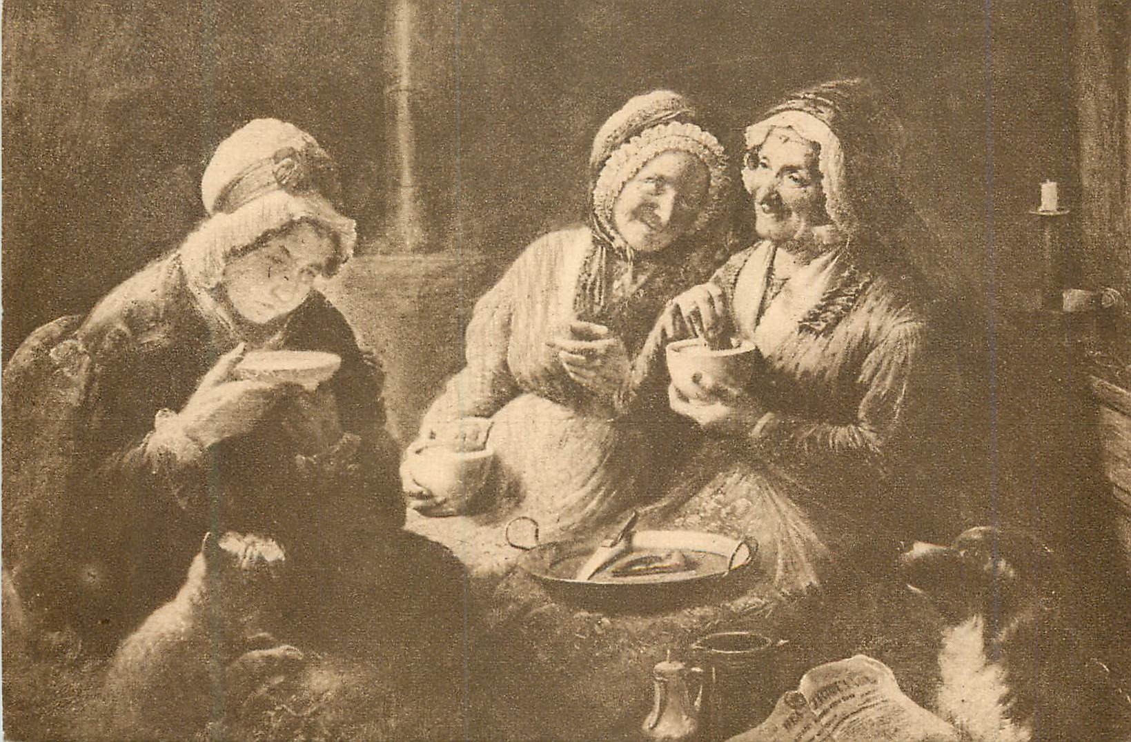 CPA Musee Pescatore Luxembourg Grosclaude Luis Les Trois Commeres
