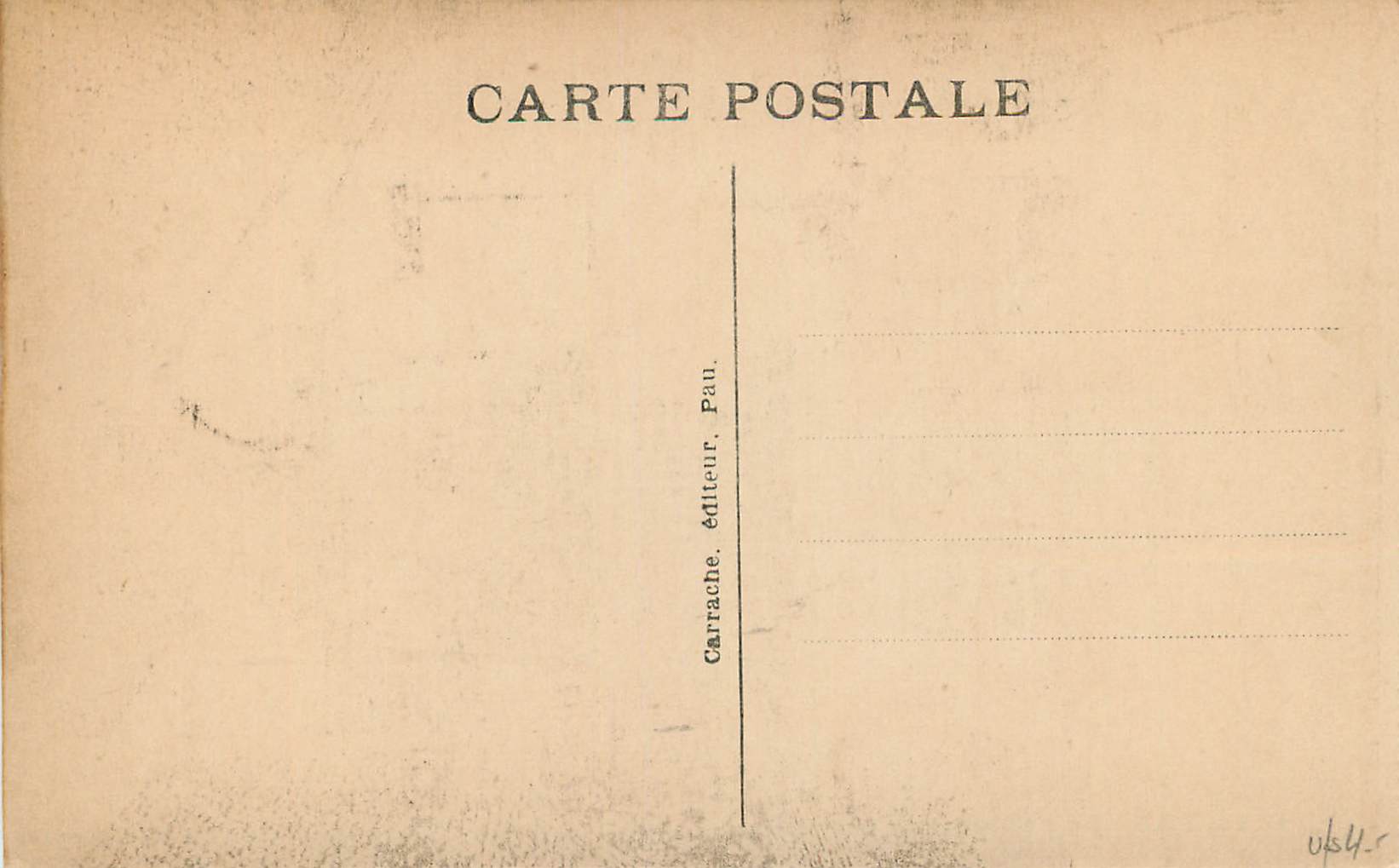 CPA Pau Maison ou Naquit Bernadotte en 1704 — Rückseite