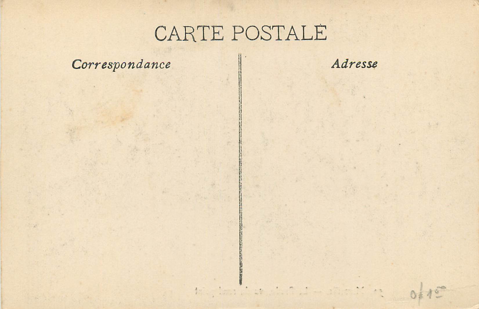 CPA Marseille Le Prado Vu du Rond Point — Rückseite