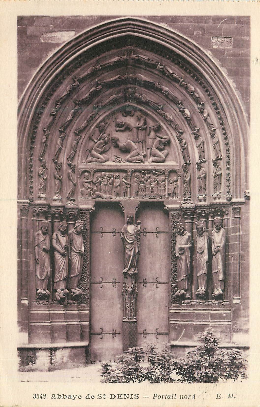 Abbaye de St-DENIS — Portail nord — E. M. n° 3542