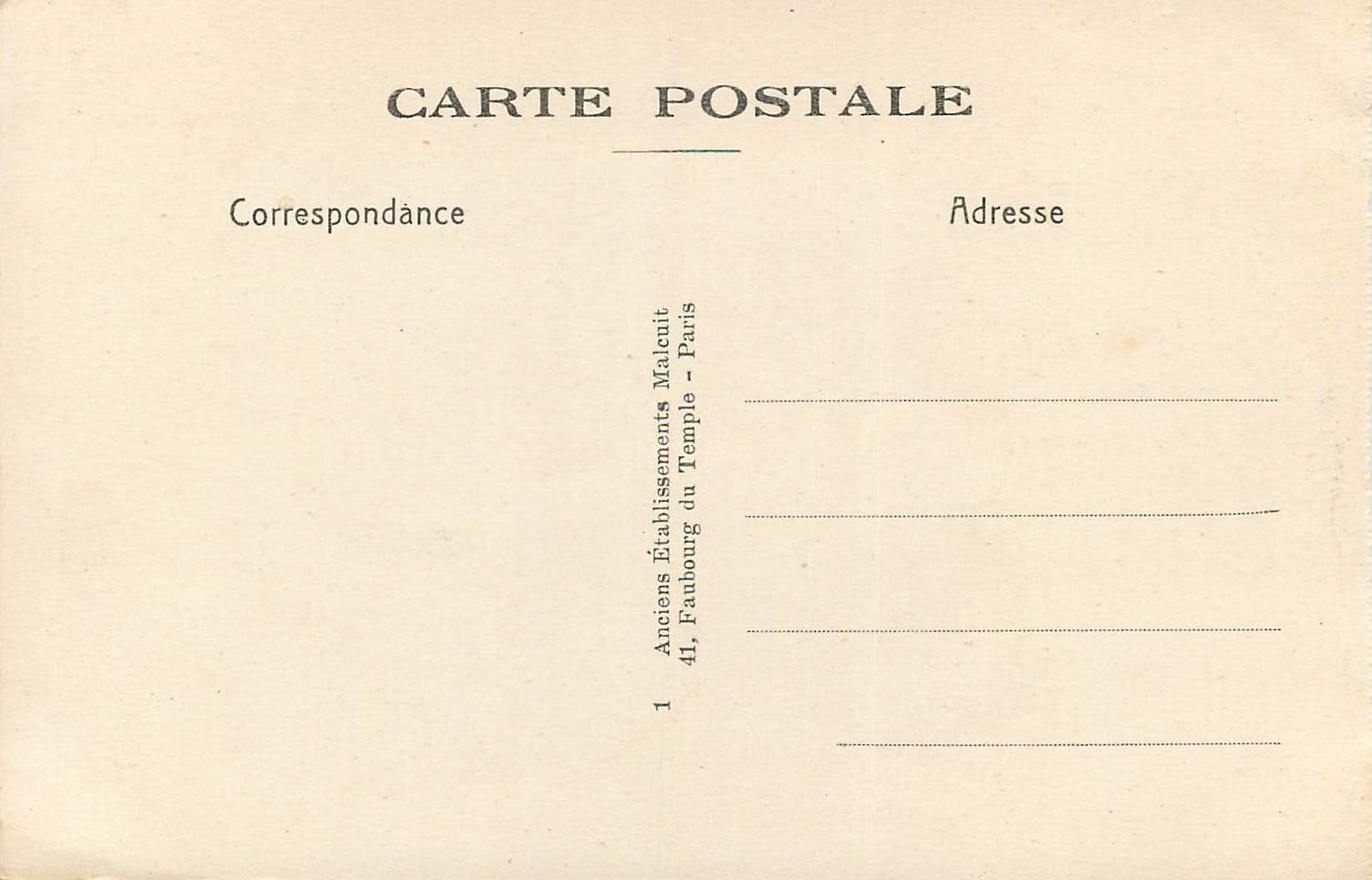 Abbaye de St-DENIS — Portail nord — E. M. n° 3542 — Rückseite