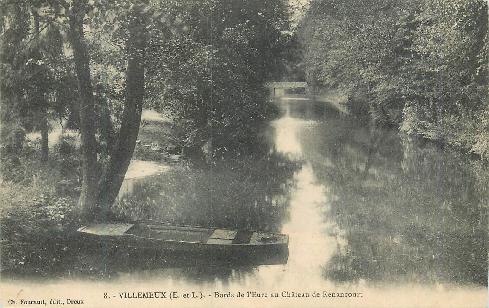 CPA Villemeux (E et L) Bords de l'Eure au Chateau de Renancourt