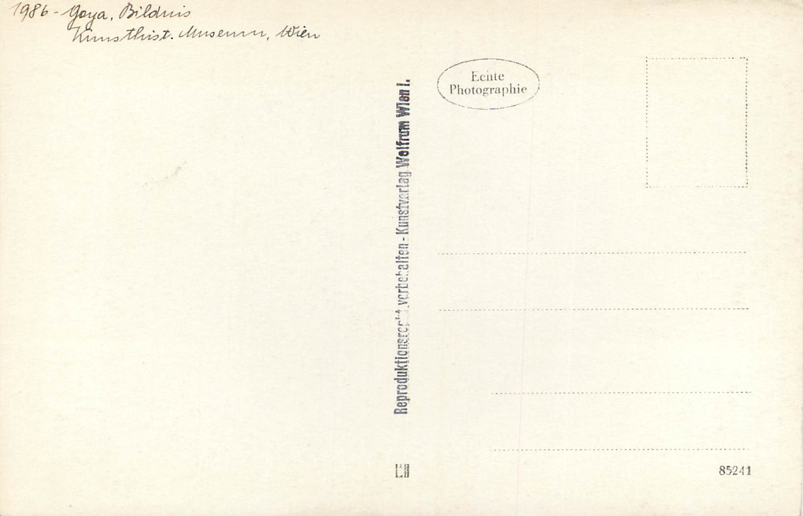 CPM Goya  — Verso