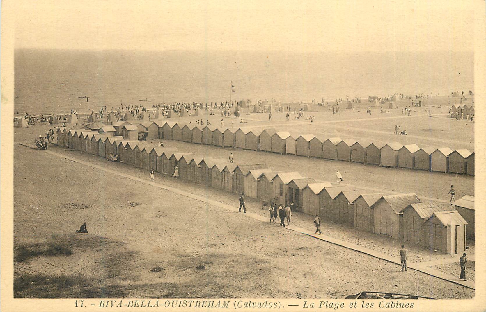 Riva-Bella-Ouistreham (Calvados) — Die Strände und Kabinen