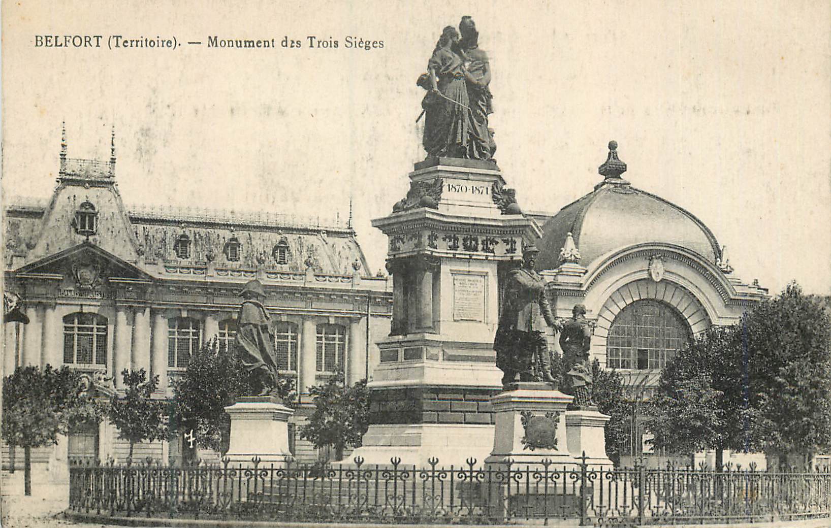 CPA Belfort (Territoire) Monument des Trois Sieges
