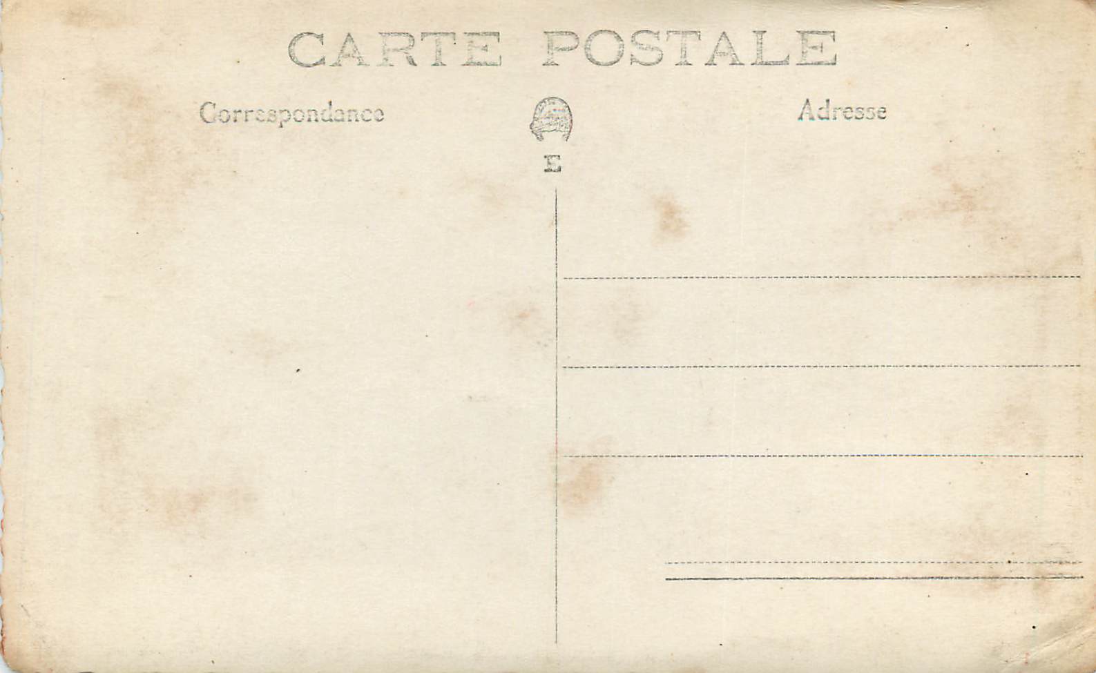 CARTE PHOTO Femme — Rückseite