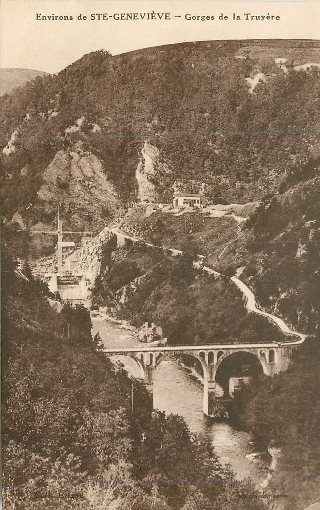 CPA Environ de Ste Genevieve Gorges de la Truyere