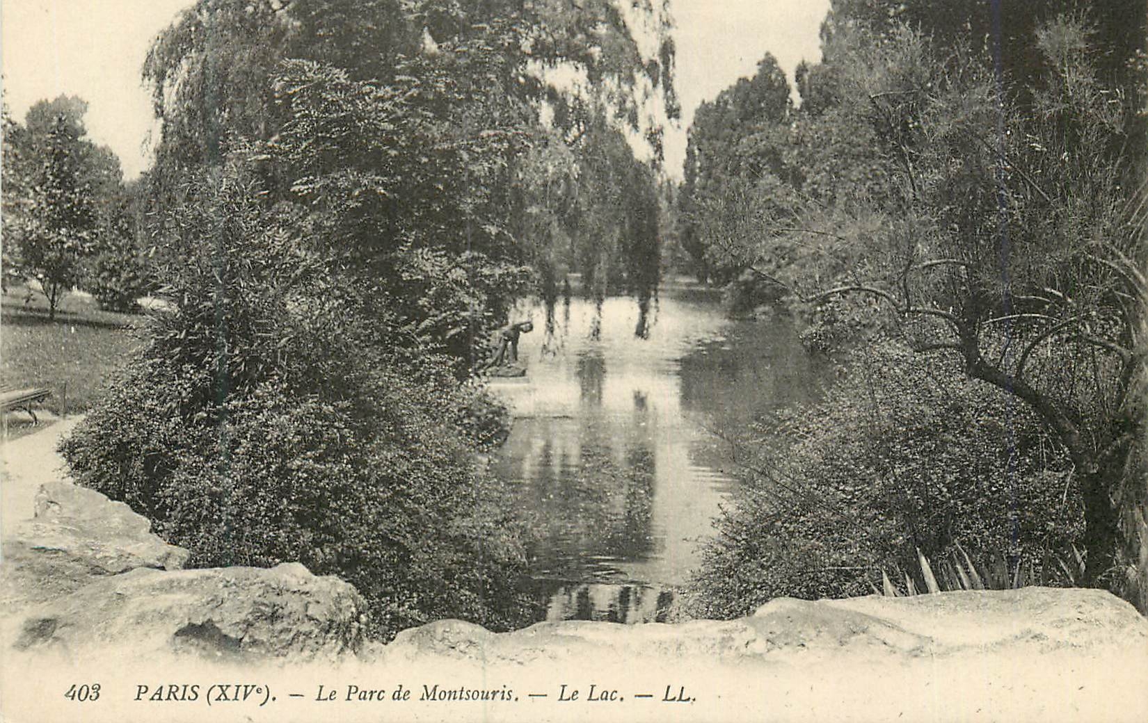 CPA Paris (XIVe) Le Parc de Montsouris Le Lac LL