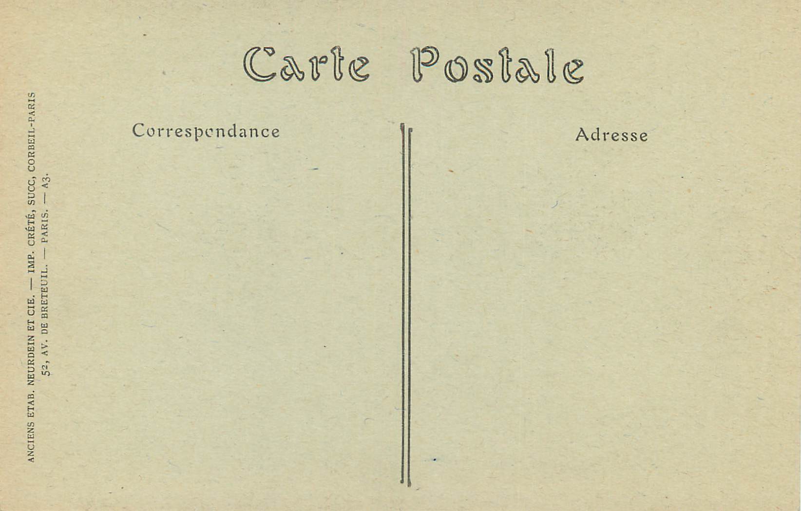 CPA Paris l'Eglise de la Trinite — Rückseite