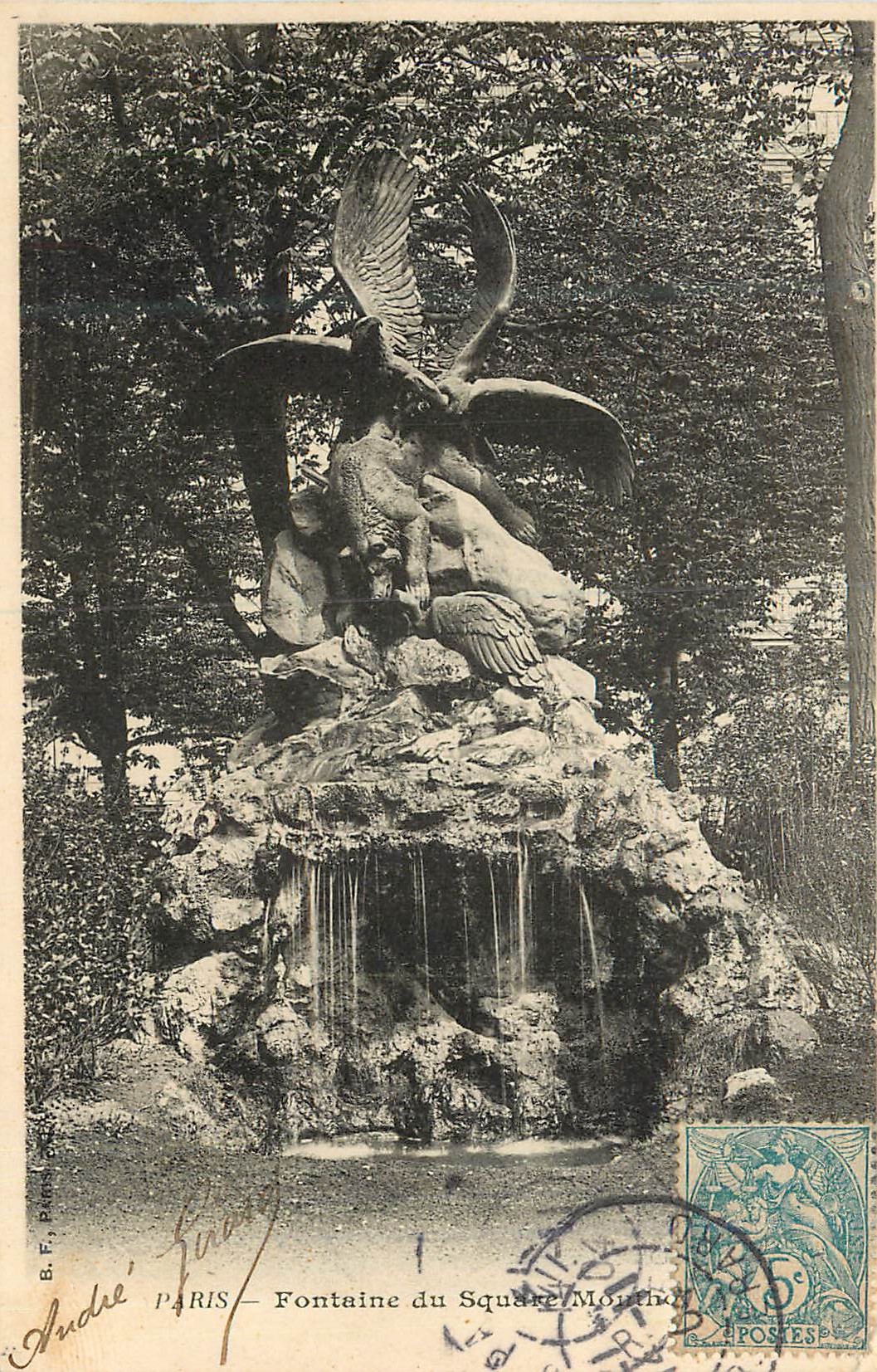 CPA Paris Fontaine du Square