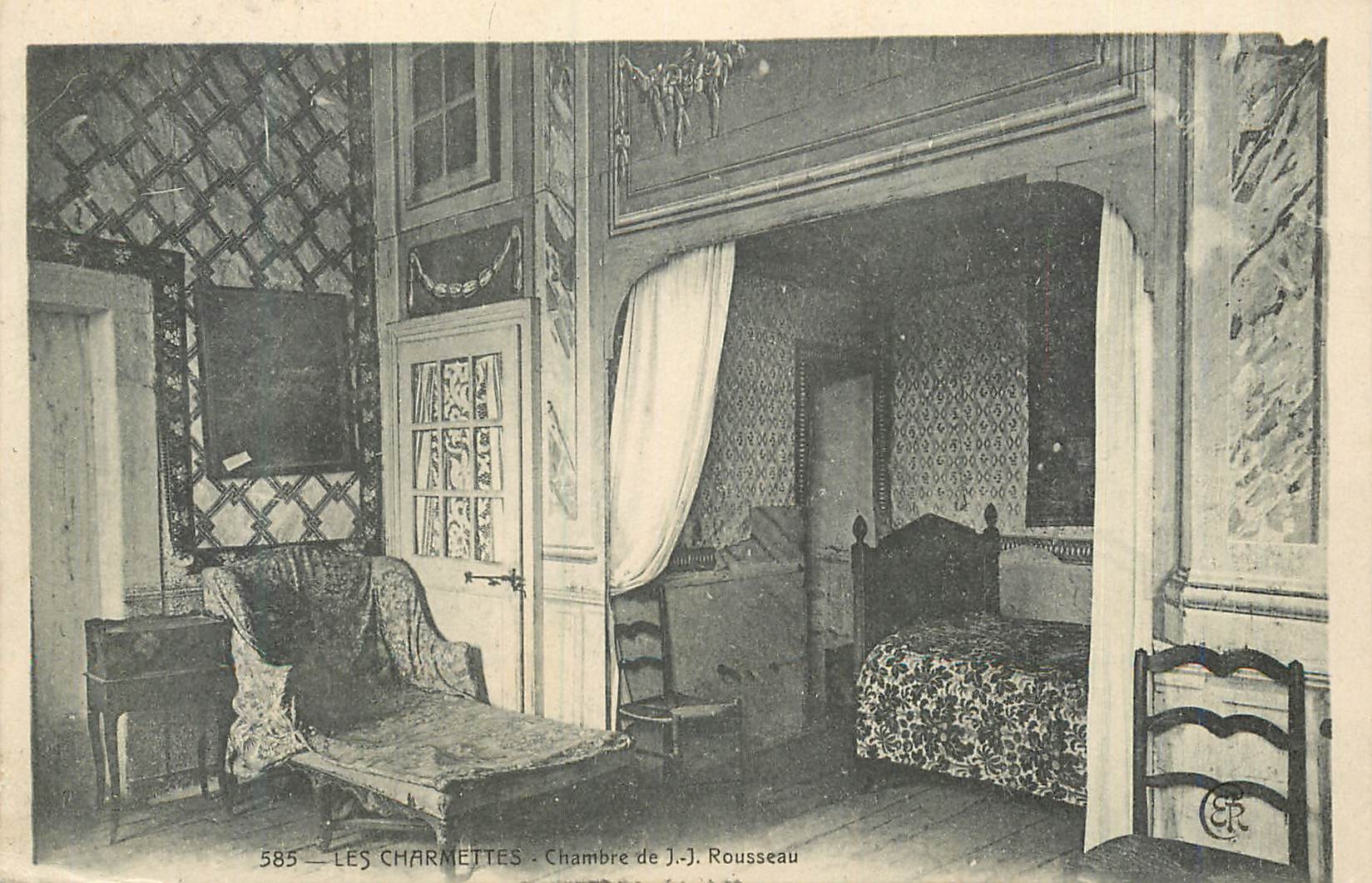 CPA Les charmettes Chambre de J J Rousseau