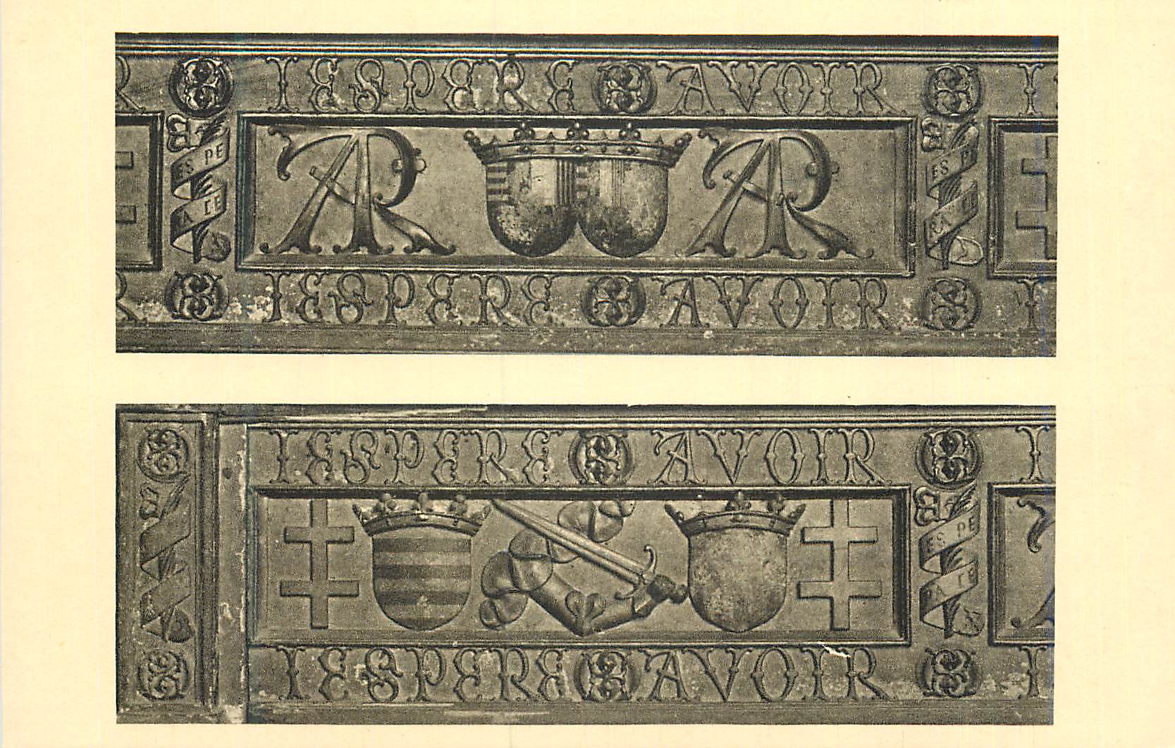 CPA Nancy Musee Historique Lorrain au Palais Ducal Deux Panneaux du Lit du Duc Antoine