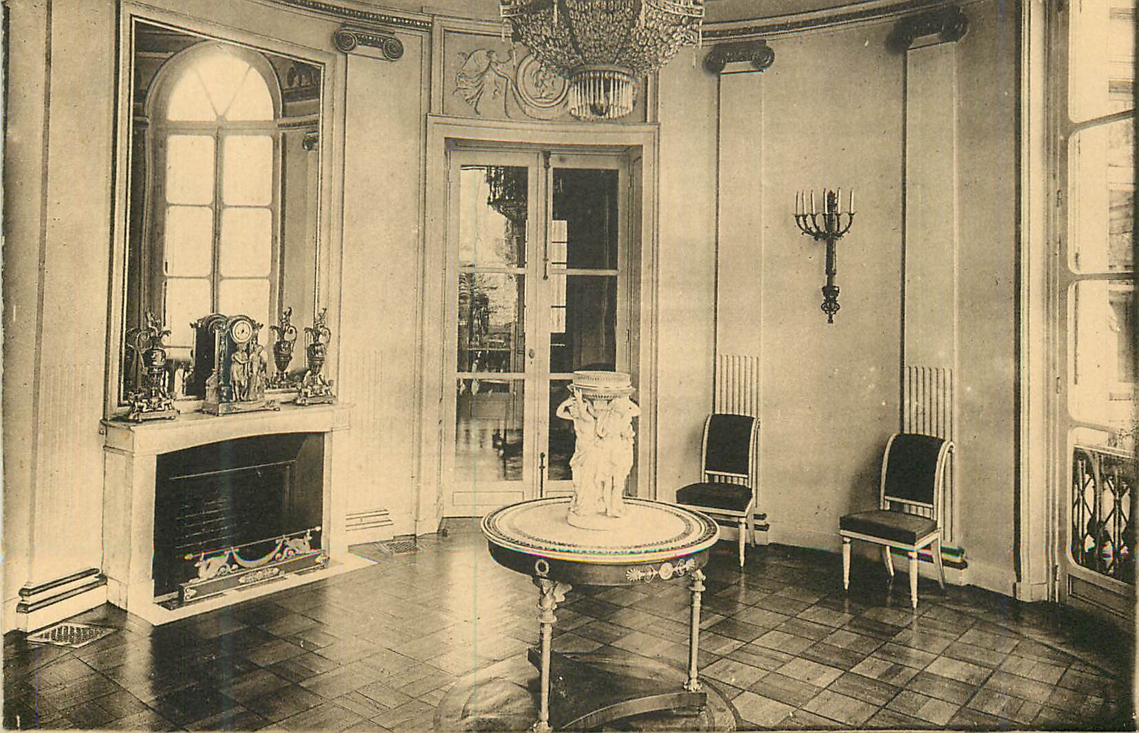 CPA Musee Marmottan Institut de France Rue Louis Boilly Vue d'Ensemble de la Salle Rond Directoire