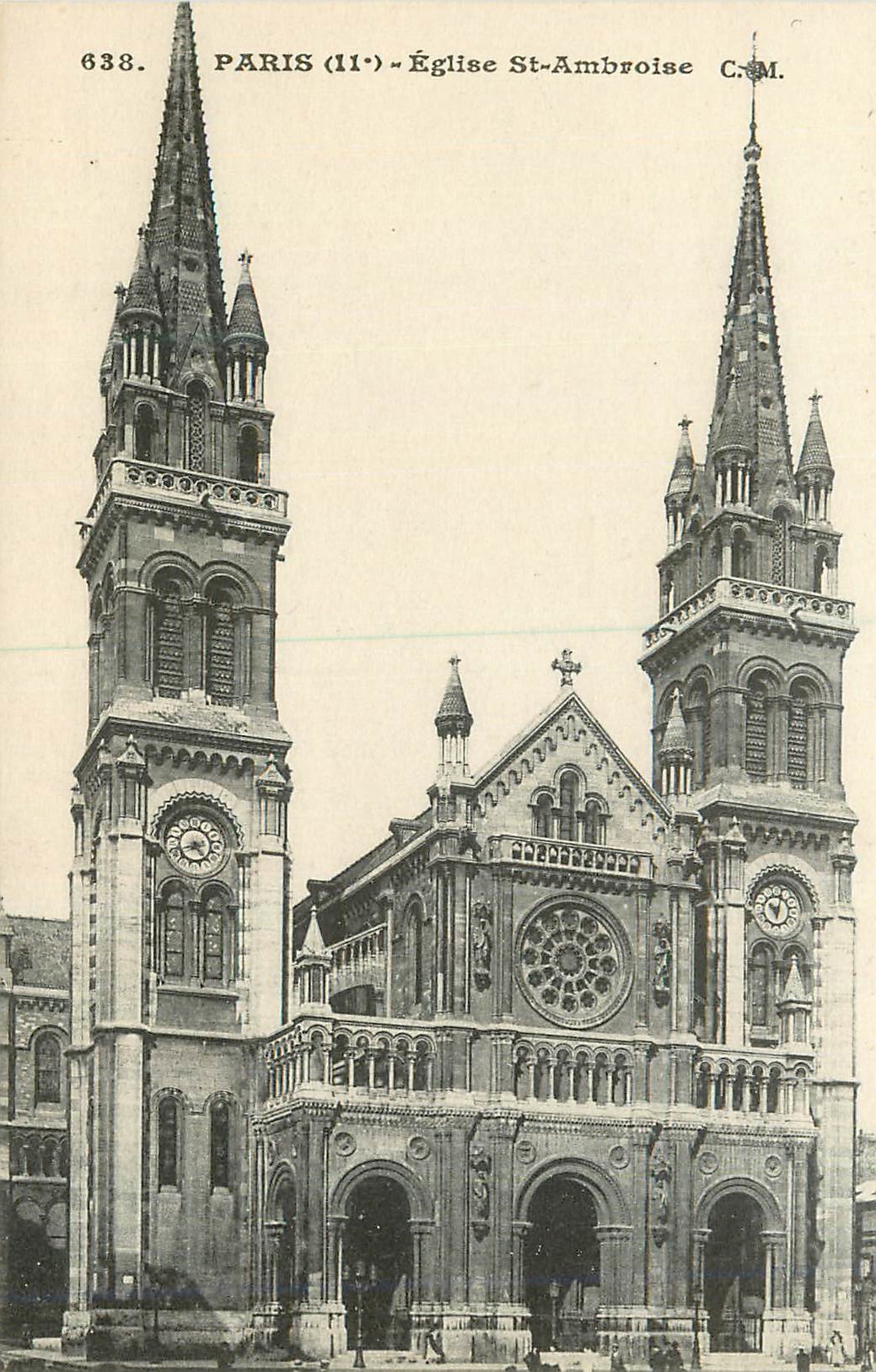 CPA Paris Eglise St Ambroise