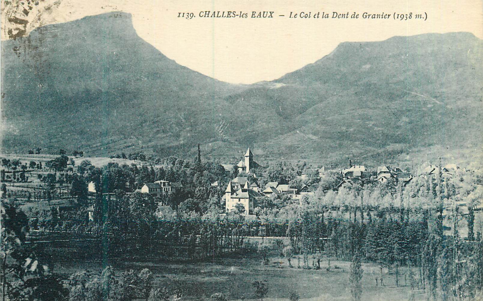 CPA Challes les Eaux le Col et la Dent de Granier (1958m)