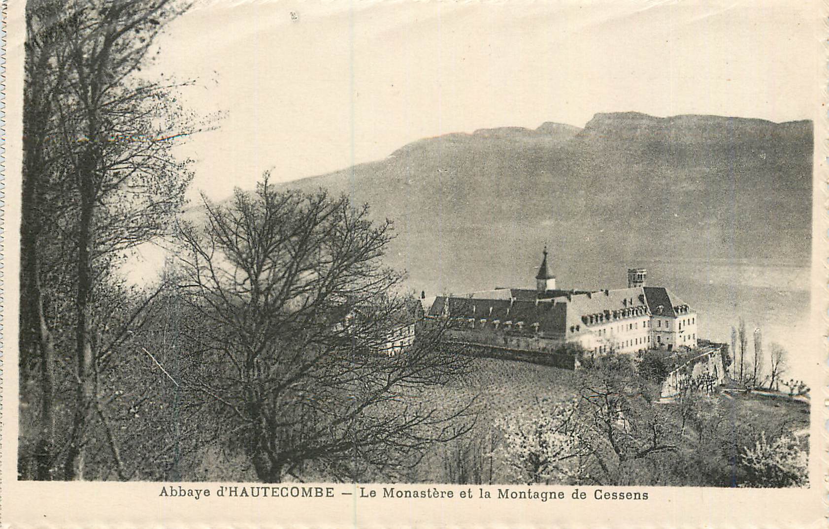 CPA Abbaye d'Hautecombe Le Monastere et la Montagne de Cessens