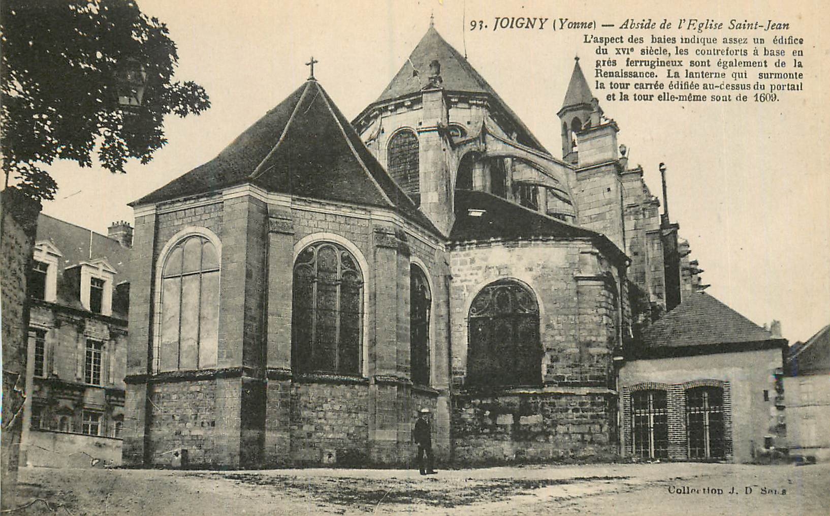 CPA Joigny (Yonne) Abside de l'Eglise Saint Jean